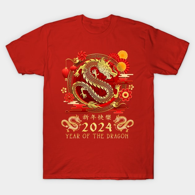 Chinese New Year 2024 T-Shirt by Sandra Holloman